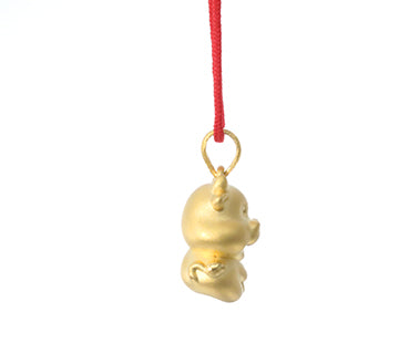 24K Gold Ox Pendant