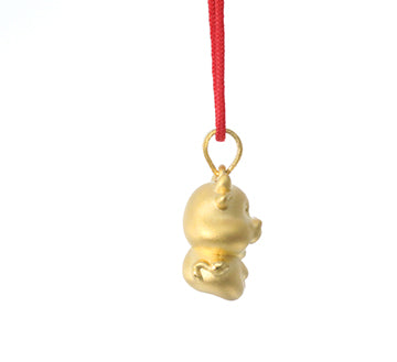 24K Gold Ox Pendant