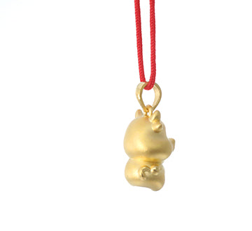 24K Gold Ox Pendant