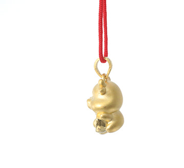 24K Gold Ox Pendant