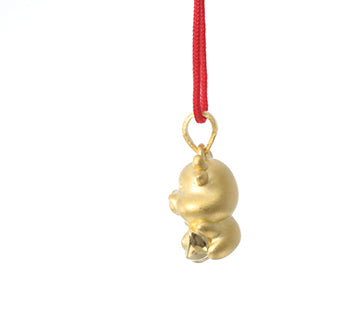 24K Gold Ox Pendant