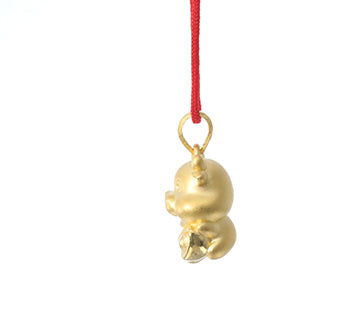 24K Gold Ox Pendant