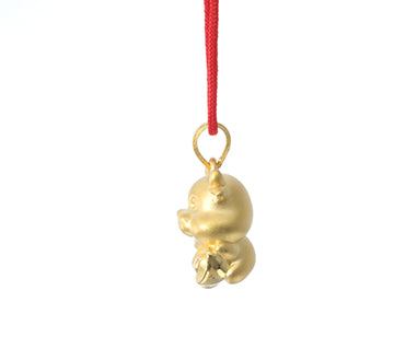 24K Gold Ox Pendant