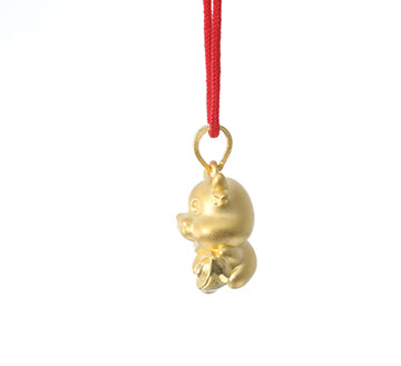 24K Gold Ox Pendant