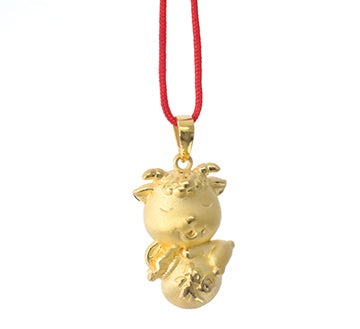 24K Gold Ram Pendant