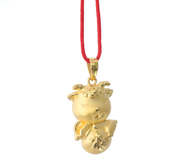 24K Gold Ram Pendant