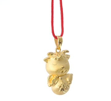 24K Gold Ram Pendant