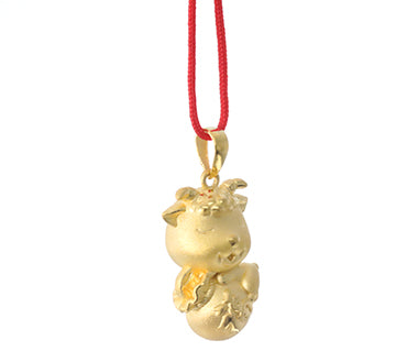 24K Gold Ram Pendant