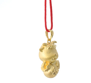 24K Gold Ram Pendant