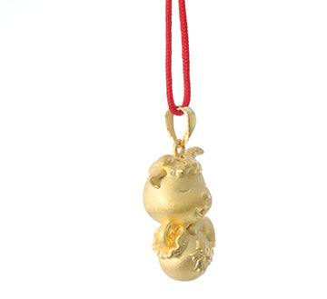 24K Gold Ram Pendant