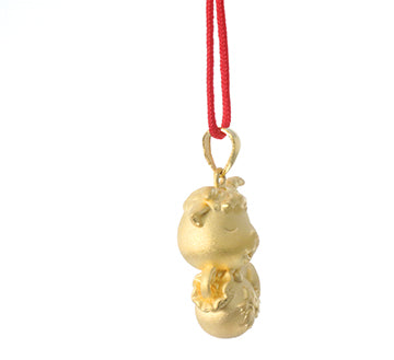 24K Gold Ram Pendant