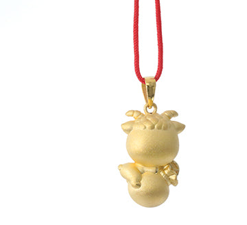 24K Gold Ram Pendant