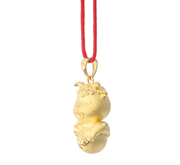 24K Gold Ram Pendant