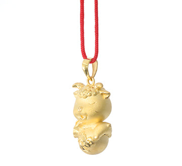 24K Gold Ram Pendant