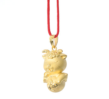 24K Gold Ram Pendant