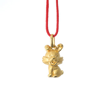 24K Gold Rabbit Pendant