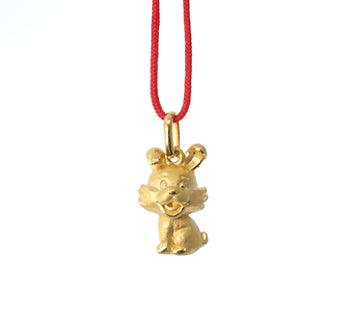 24K Gold Rabbit Pendant