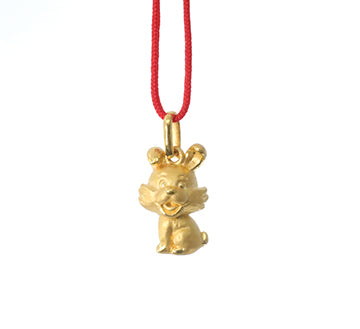 24K Gold Rabbit Pendant