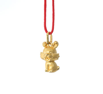 24K Gold Rabbit Pendant