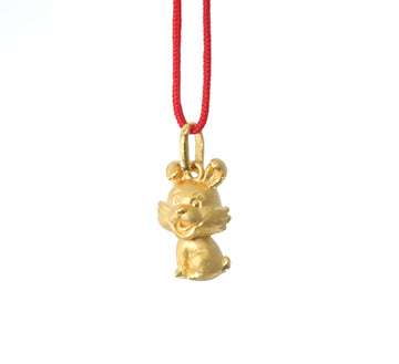 24K Gold Rabbit Pendant