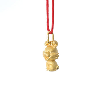 24K Gold Rabbit Pendant