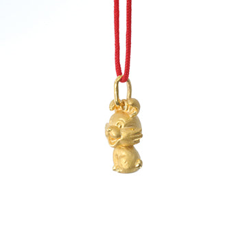 24K Gold Rabbit Pendant