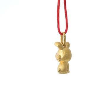 24K Gold Rabbit Pendant