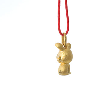 24K Gold Rabbit Pendant