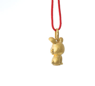 24K Gold Rabbit Pendant