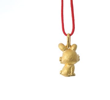 24K Gold Rabbit Pendant