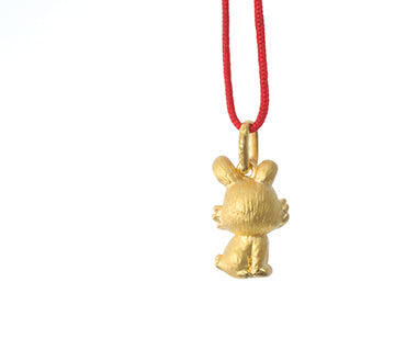 24K Gold Rabbit Pendant