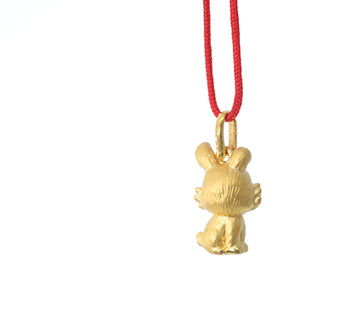 24K Gold Rabbit Pendant