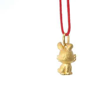 24K Gold Rabbit Pendant