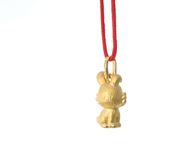 24K Gold Rabbit Pendant