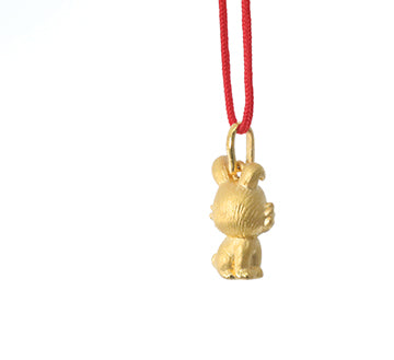 24K Gold Rabbit Pendant