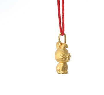 24K Gold Rabbit Pendant