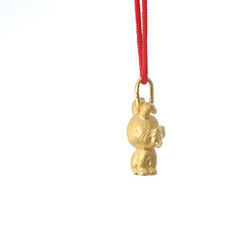 24K Gold Rabbit Pendant