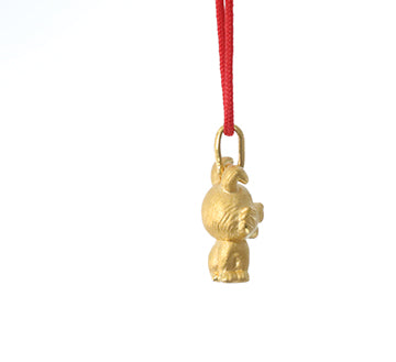 24K Gold Rabbit Pendant