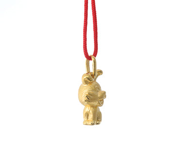 24K Gold Rabbit Pendant