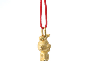 24K Gold Rabbit Pendant