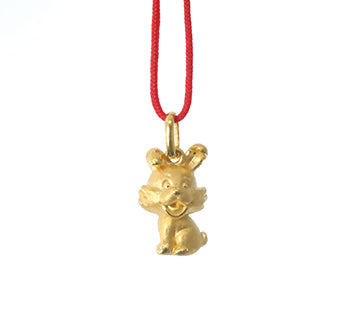 24K Gold Rabbit Pendant