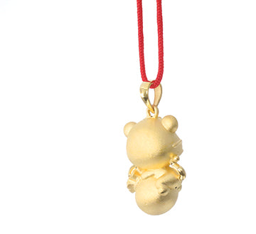 24K Gold Tiger Pendant