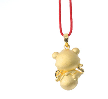 Load image into Gallery viewer, 24K Gold Tiger Pendant
