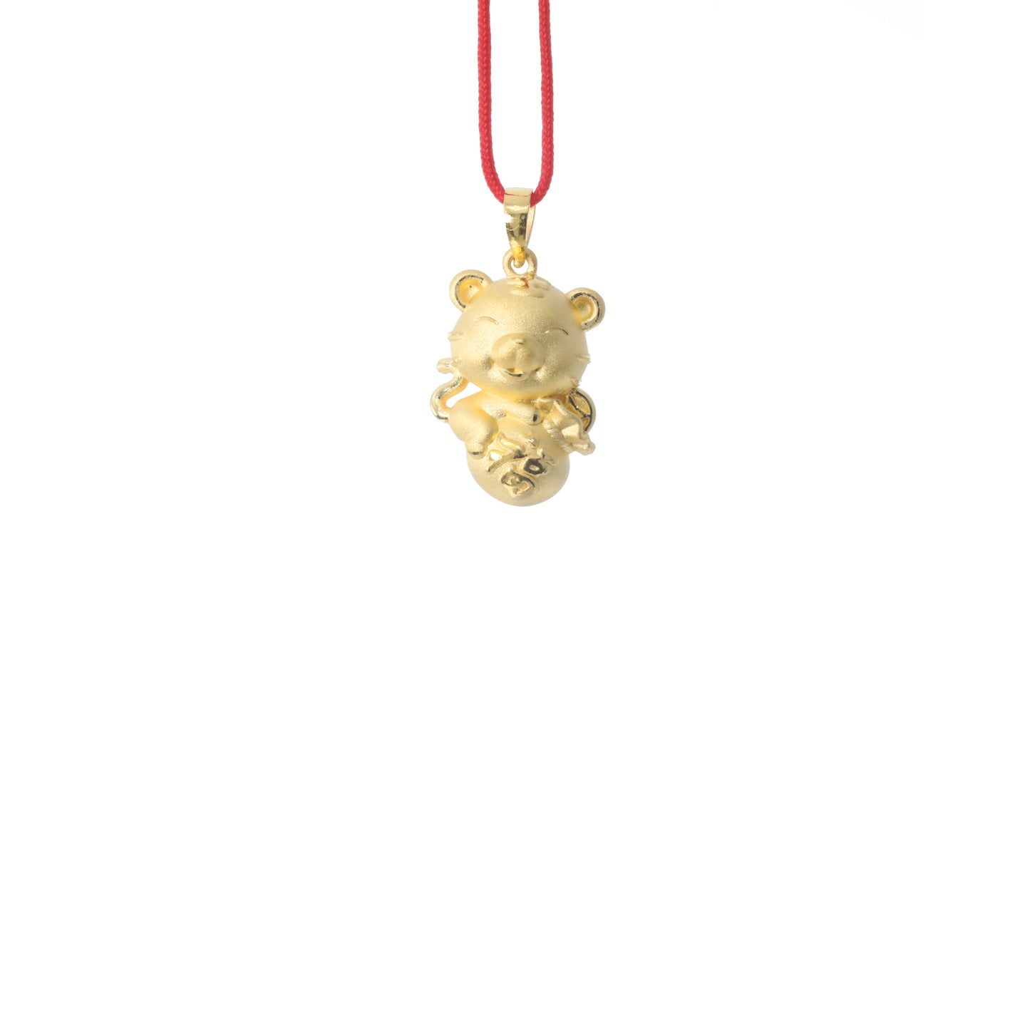 24K Gold Tiger Pendant