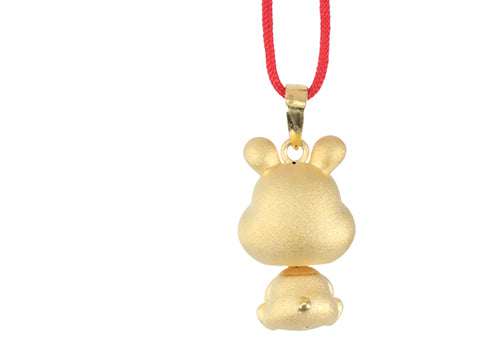 24K Gold Rabbit Pendant