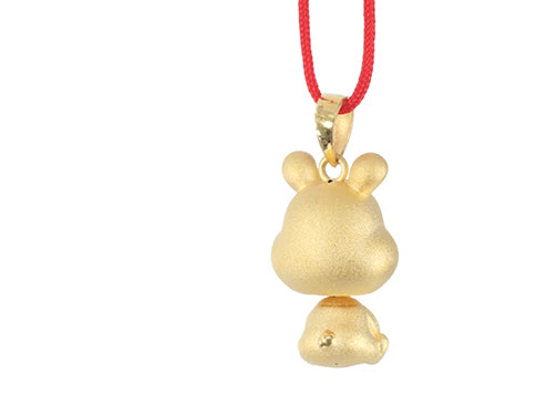 24K Gold Rabbit Pendant