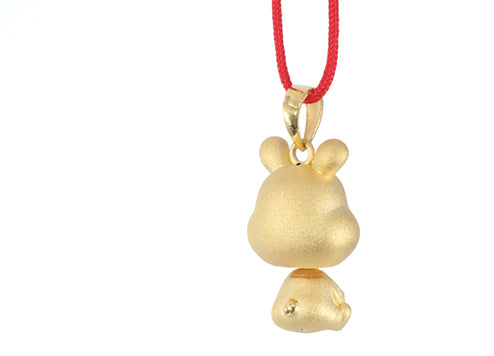 24K Gold Rabbit Pendant