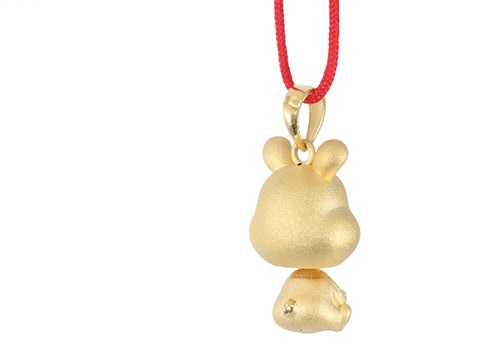 24K Gold Rabbit Pendant