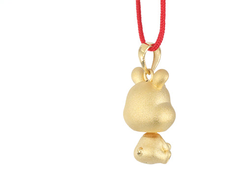 24K Gold Rabbit Pendant