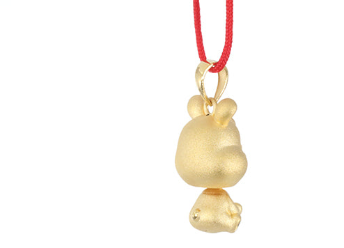 24K Gold Rabbit Pendant